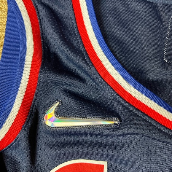 NIKE Philadelphia 76ers City Edition Dri-fit Nba Swingman Jersey In College Navy - Picture 4 of 6